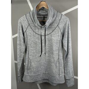 Kuhl Lea Pullover Women’s M Grey Heather Stretch Cowl Neck Outdoor Hiking